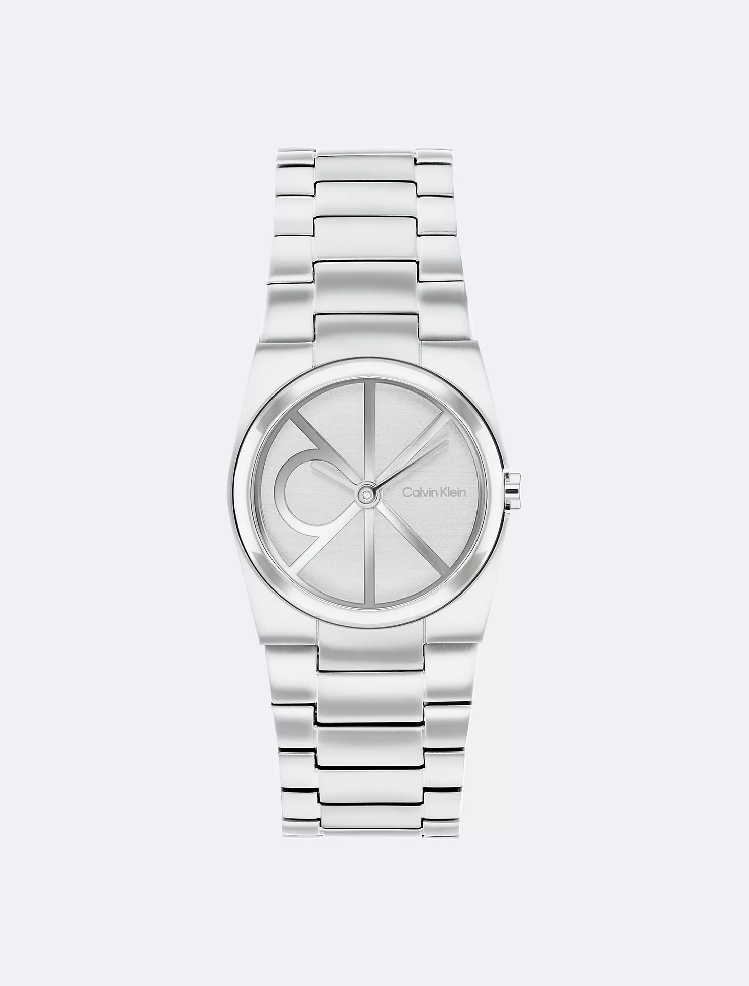 Textured Dial Link Bracelet Watch
