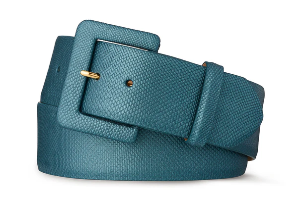 Wide Karung Snake Belt with covered buckle